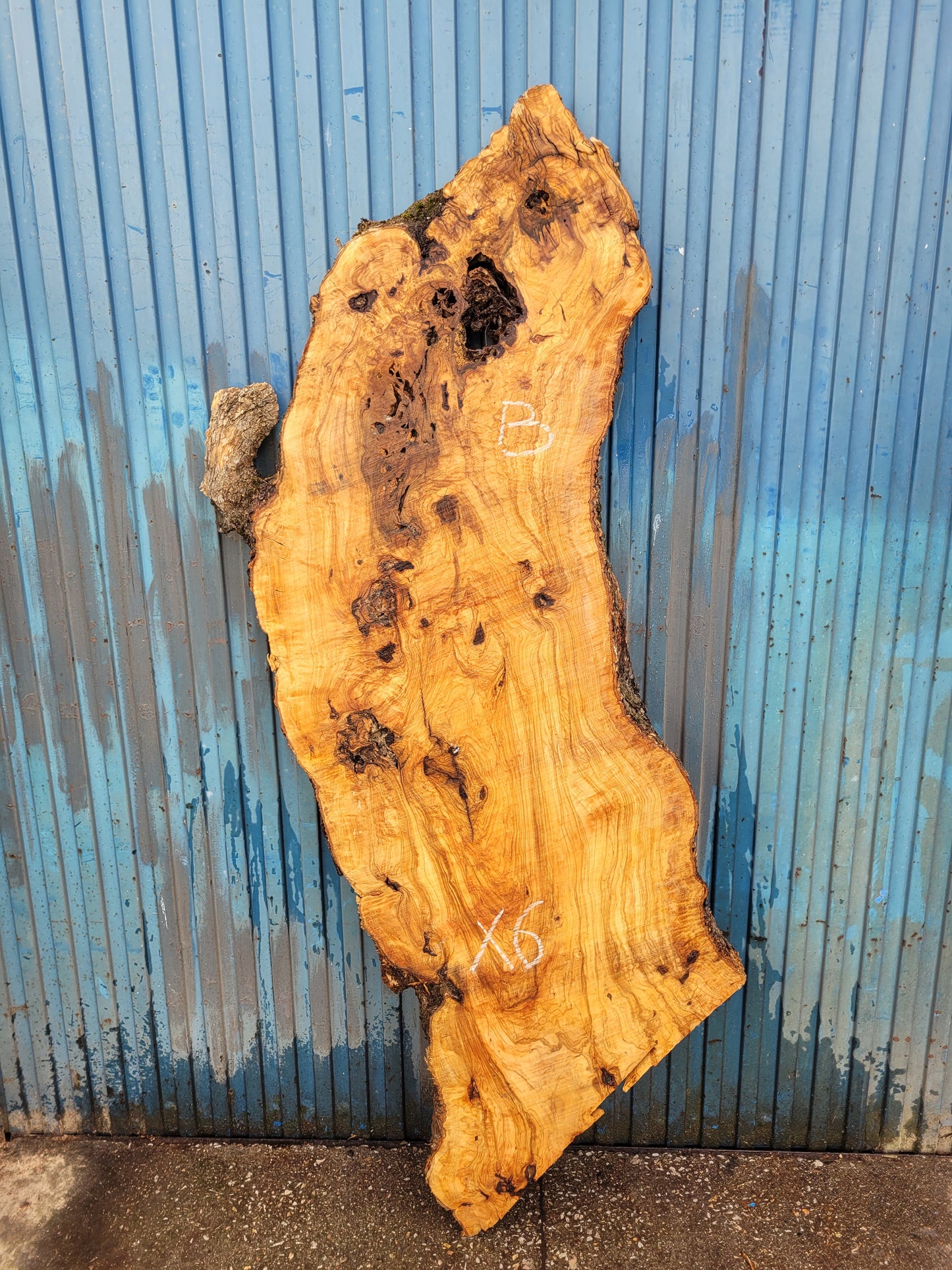 Tablón olivo Premium X6 140cm 52cm 6cm