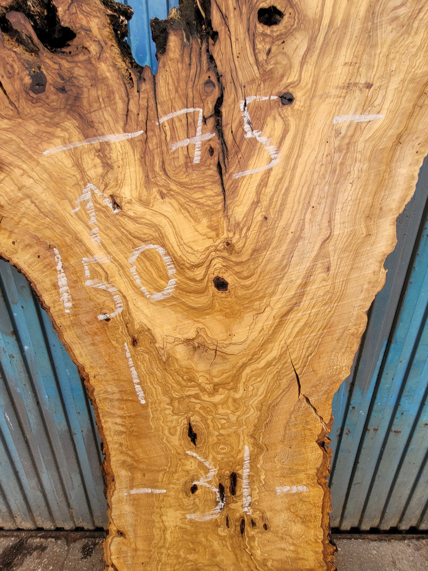 Tablón olivo Premium X1 150cm 75cm 6cm