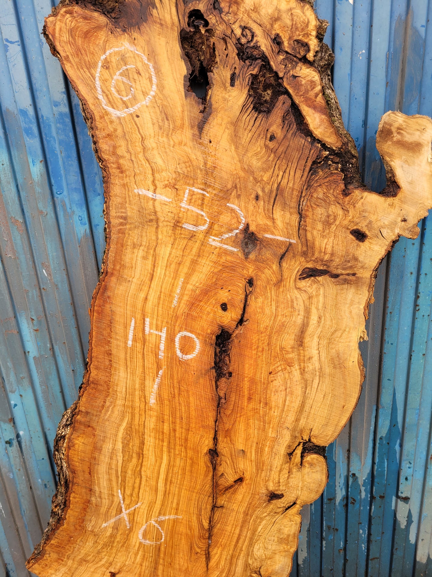 Tablón olivo Premium X6 140cm 52cm 6cm